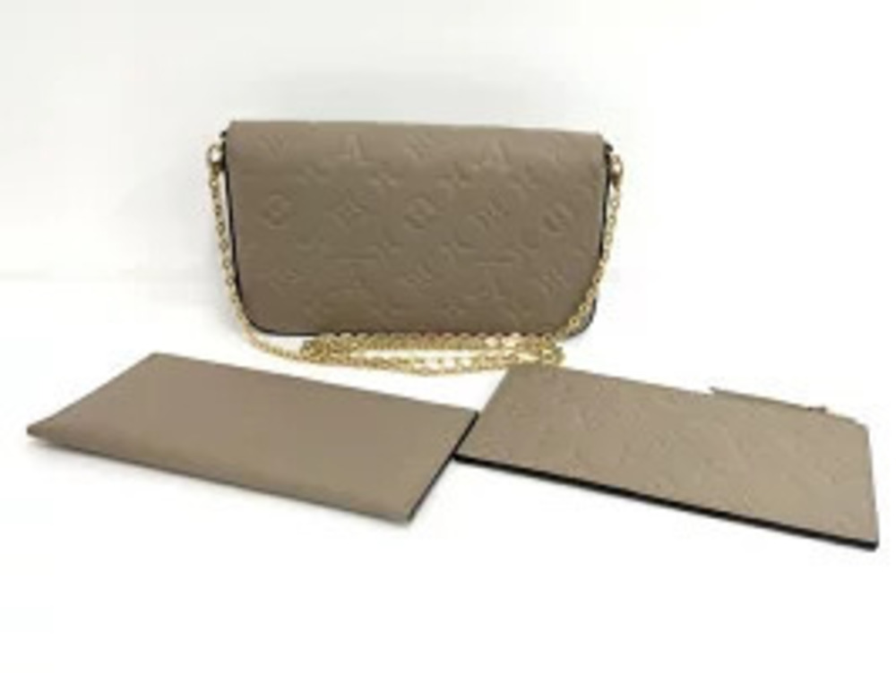 Louis Vuitton Bag Monogram Empreinte Shoulder Felicie Tourtrere Pochette Brown